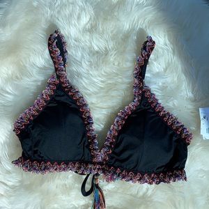BRAND NEW - Sexy BECCA Bikini Tie Top Black Multi